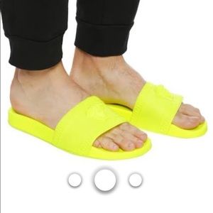 yellow versace slides
